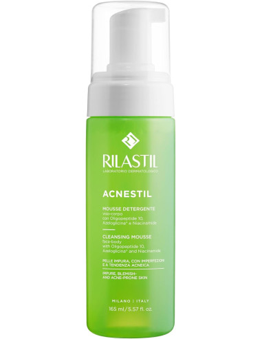 RILASTIL ACNESTIL MOUSSE LIMPIADOR FACIAL PIELES MIXTAS GRASAS 165 ML