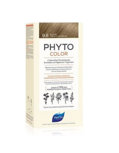 PHYTOCOLOR 9.8 RUBIO BEIGE MUY CLARO