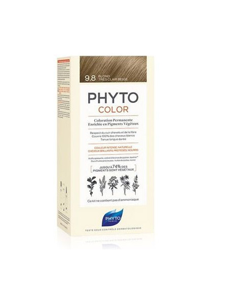PHYTOCOLOR 9.8 RUBIO BEIGE MUY CLARO