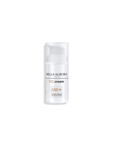 BELLA AURORA CC CREAM ANTI-MANCHAS PIEL SENSIBLE SPF 50+, 30 ML