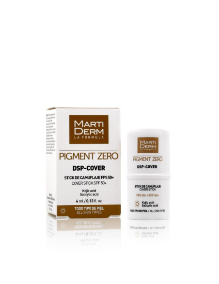 MARTIDERM PIGMENT ZERO DSP-COVER STICK DE CAMUFLAJE FPS 50+ 4 ML