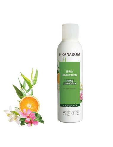 PRANAROM AROMAFORCE SPRAY PURIFICADOR AIRE SANO NARANJA DULCE/RAVINTSARA 150 ML