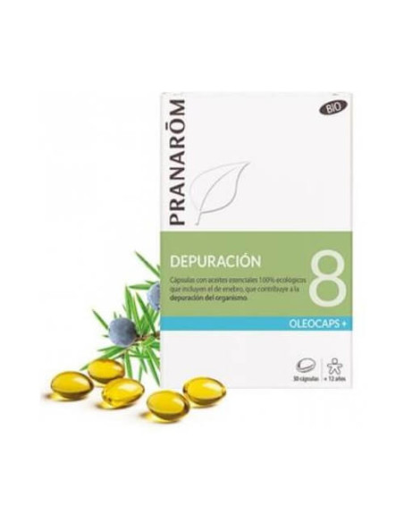 PRANAROM OLEOCAPS DEPURACIÓN 8, 30 CAPSULAS