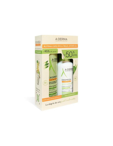 A-DERMA EXOMEGA CONTROL PACK GEL+ CREMA 50%