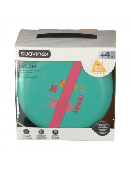 VAJILLA INFANTIL PLATOS COMBINABLES SUAVINEX +4 MESES BENTOO