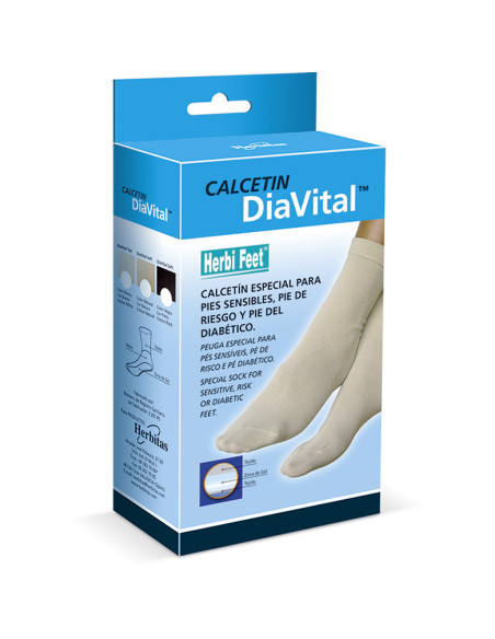 HERBITAS CALCETIN DIAVITAL SOFT DIABET T-M REF.55002.6 BEIGE