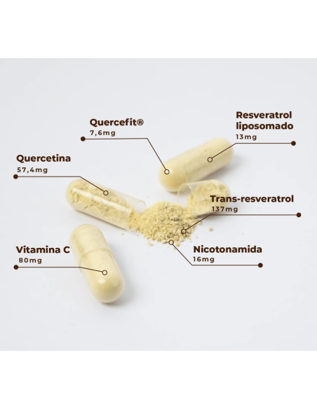 KOBHO TRANS RESVERATROL + QUERCETIN 60 CAPSULAS