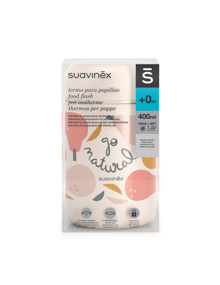 SUAVINEX TERMO PARA PAPILLA ROSA (PERAS)400ML