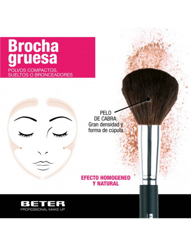 BETER BROCHA GRUESA MAQUILLAJE EN POLVO