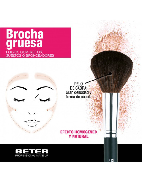 BETER BROCHA GRUESA MAQUILLAJE EN POLVO