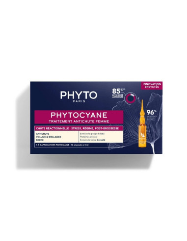 PHYTOCYANE TRATAMIENTO ANTICAIDA REACCIONAL MUJER 12 AMPOLLAS