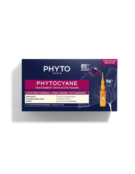 PHYTOCYANE TRATAMIENTO ANTICAIDA REACCIONAL MUJER 12 AMPOLLAS
