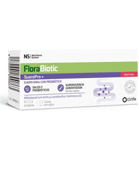 NS SUEROBIOTIC  6 SOBRES FRESA