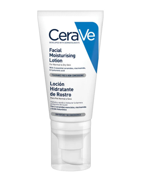 CERAVE LOCION HIDRATANTE DE ROSTRO PIEL NORMAL  52 ML