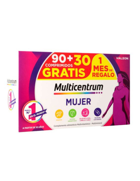 MULTICENTRUM MUJER 90 COMP + 30 GRATIS