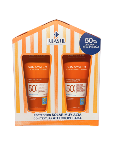 RILASTIL SUN SYSTEM DUPLO LECHE VELLURO 200 ML 2ª UNIDAD 50%
