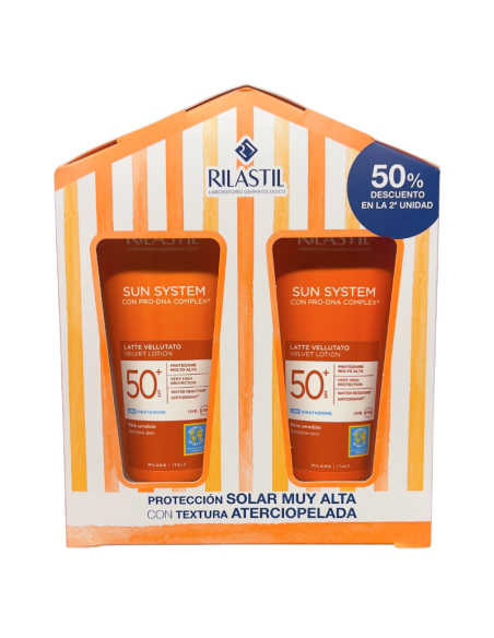 RILASTIL SUN SYSTEM DUPLO LECHE VELLURO 200 ML 2ª UNIDAD 50%