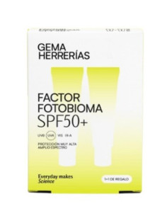 GH FACTOR FOTOBIOMA PROTECCION ALTA AMPLIO ESPECTRO SPF50 50ML+50ML