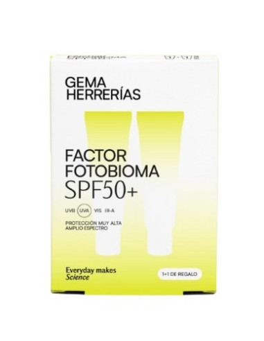 GH FACTOR FOTOBIOMA PROTECCION ALTA AMPLIO ESPECTRO SPF50 50ML+50ML