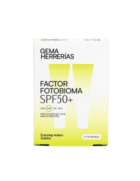 GH FACTOR FOTOBIOMA PROTECCION ALTA AMPLIO ESPECTRO SPF50 50ML+50ML