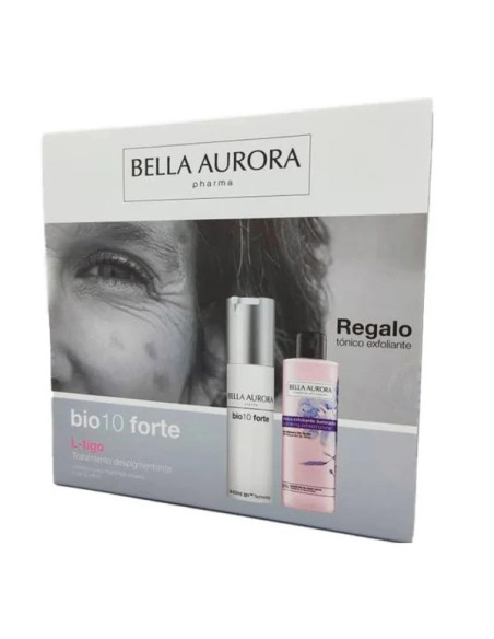 BELLA AURORA PACK BIO10 FORTE L-TIGO 30 ML+ TONICO EXFOLIANTE ILUMINADOR 200 ML