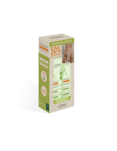 A-DERMA PACK EXOMEGA CONTROL GEL 500 ML 2ª UNIDAD 50%