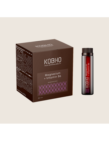 KOBHO MAGNESIUM+ VIT B6 20 VIALES 25 ML