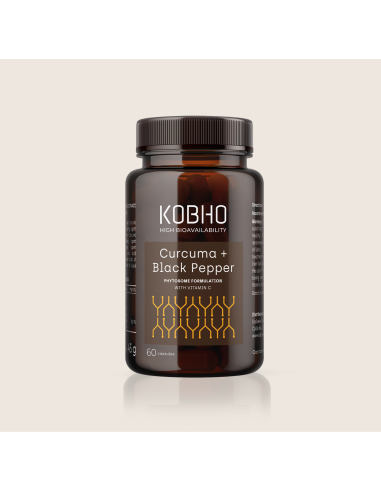 KOBHO CURCUMA + BLACK PEPPER 60 CAPSULAS