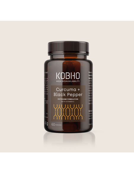 KOBHO CURCUMA + BLACK PEPPER 60 CAPSULAS