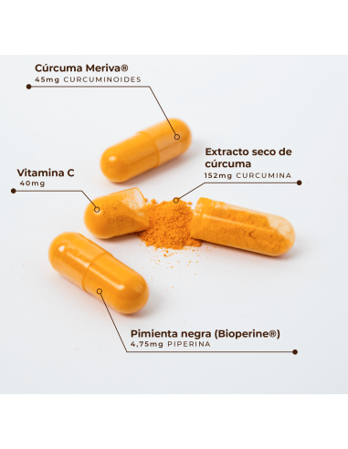 KOBHO CURCUMA + BLACK PEPPER 60 CAPSULAS