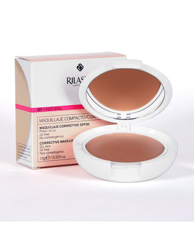 RILASTIL COVERLAB MAQUILLAJE COMPACTO SPF 30 PIEL SECA 01 NATURAL