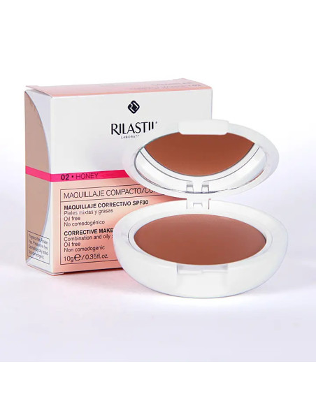 RILASTIL COVERLAB MAQUILLAJE COMPACTO SPF 30 PIELES MIXTAS HONEY.2