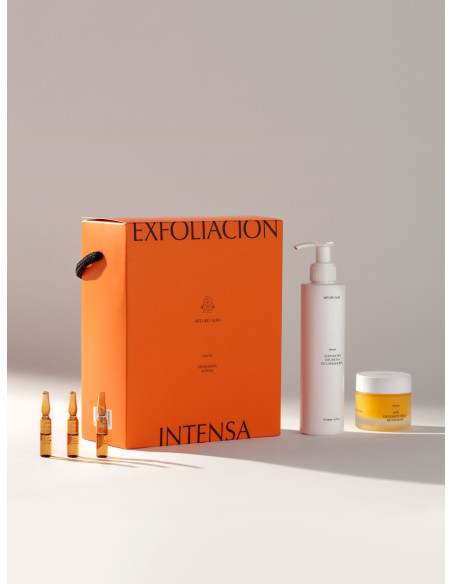 ARTURO ALBA PACK EXFOLIACIÓN INTENSA PATÉ EXFOLIANTE 50GR+SOLUCIÓN EXFOLIANTE QUÍMICA 20 UND.+LIMPIADORA ESPUMOSA 200ML