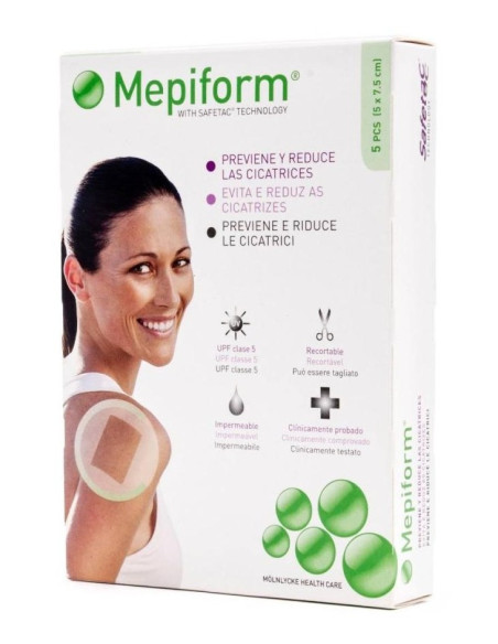 MEPIFORM APOSITO 5X7,5 5 LAMIN