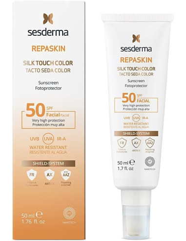 SESDERMA REPASKIN FOTOPROTECT SPF 50 TACTO SEDA COLOR  50 ML