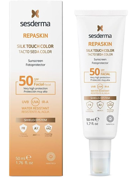 SESDERMA REPASKIN FOTOPROTECT SPF 50 TACTO SEDA COLOR  50 ML