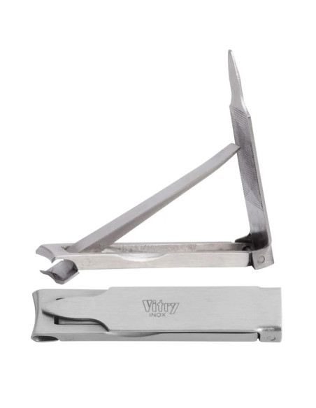 VITRY CORTA UÑAS EXTRA PLANO INOX REF.1057B