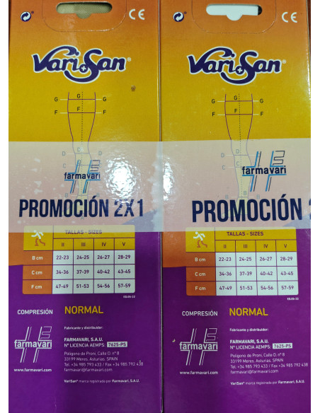 VARISAN  PROMOCION 2X1 MEDIA LARGA T-4