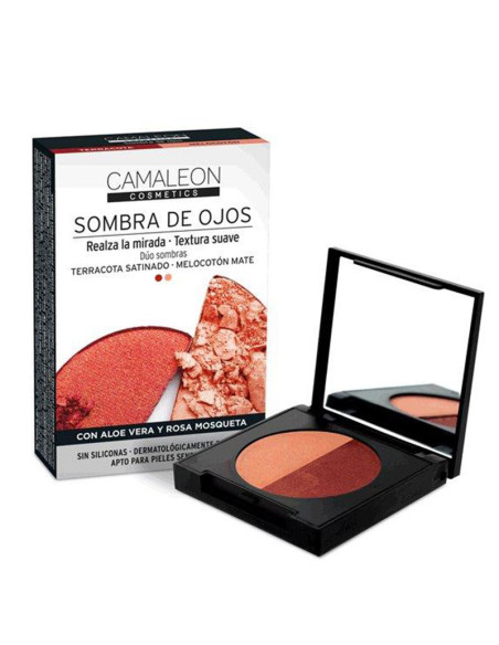 CAMALEON COSMETICS SOMBRA DE OJOS DUO TERRACOTA-MELOCOTON