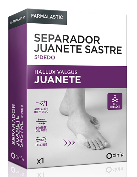 FARMALASTIC SEPARADOR JUANETE SASTRE 5º DEDO FARMALASTIC  T-U
