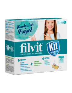 FILVIT KIT TTO. ANTIPIOJOS Y LIENDRES LOCION+CHAMPU+LENDRERA