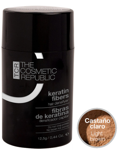 THE COSMETIC REPUBLIC KERATIN FIBERS CASTAÑO CLARO 12.G GRS