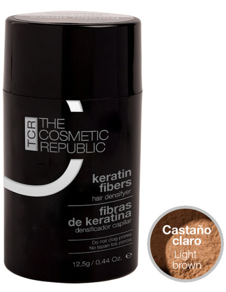 THE COSMETIC REPUBLIC KERATIN FIBERS CASTAÑO CLARO 12.G GRS