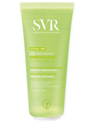 SVR SEBIACLEAR GEL MOUSSANT DESINCRUSTANTE 200 ML