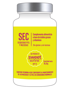 SWEET BY ASUN ARIAS Nº3  SEC SEQUEDAD PIEL Y MUCOSAS 60 PERLAS